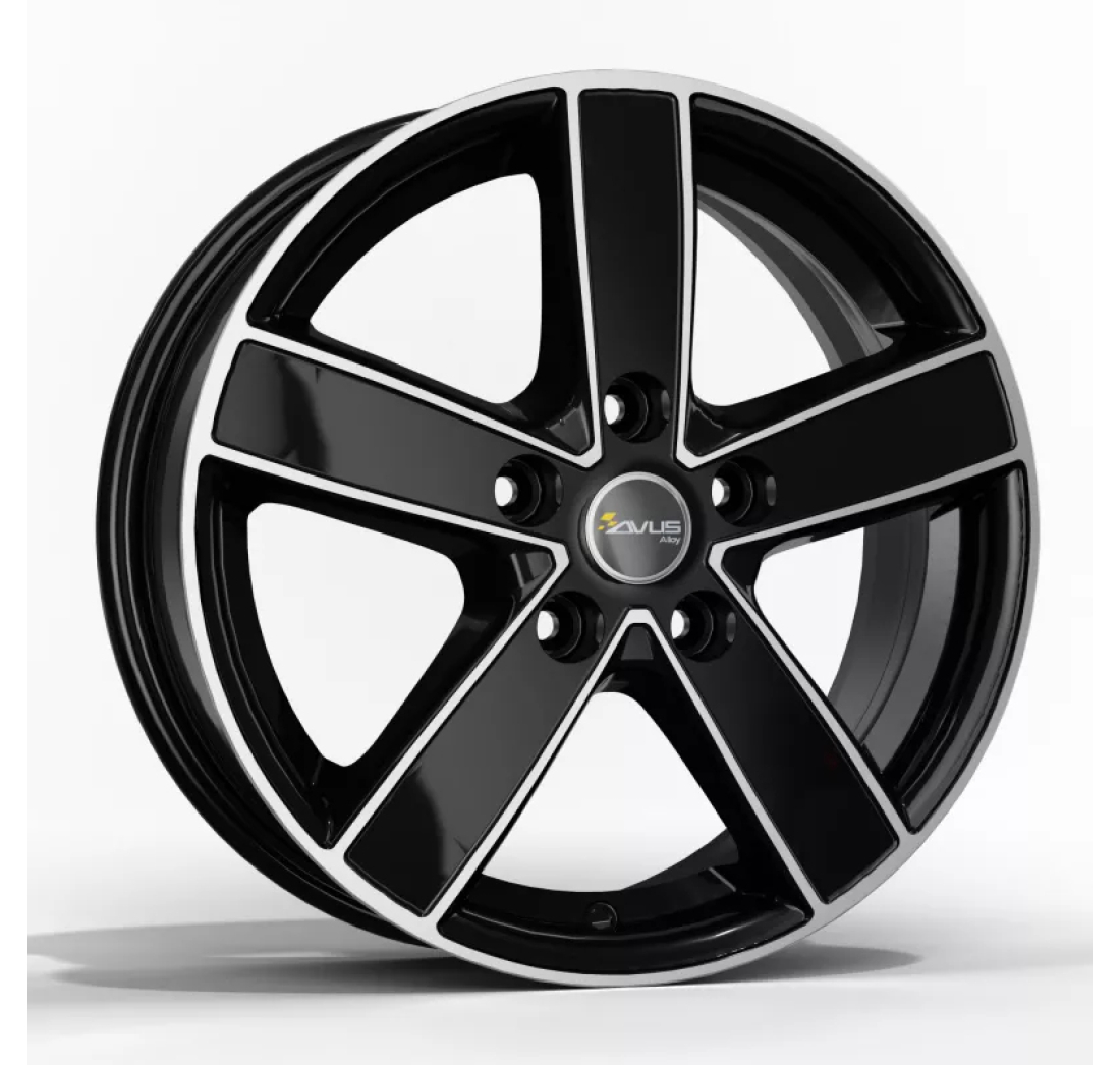 AC-V51 6,5x 16 +45 5x108 AVUS 65,1 BLACK POLISHED